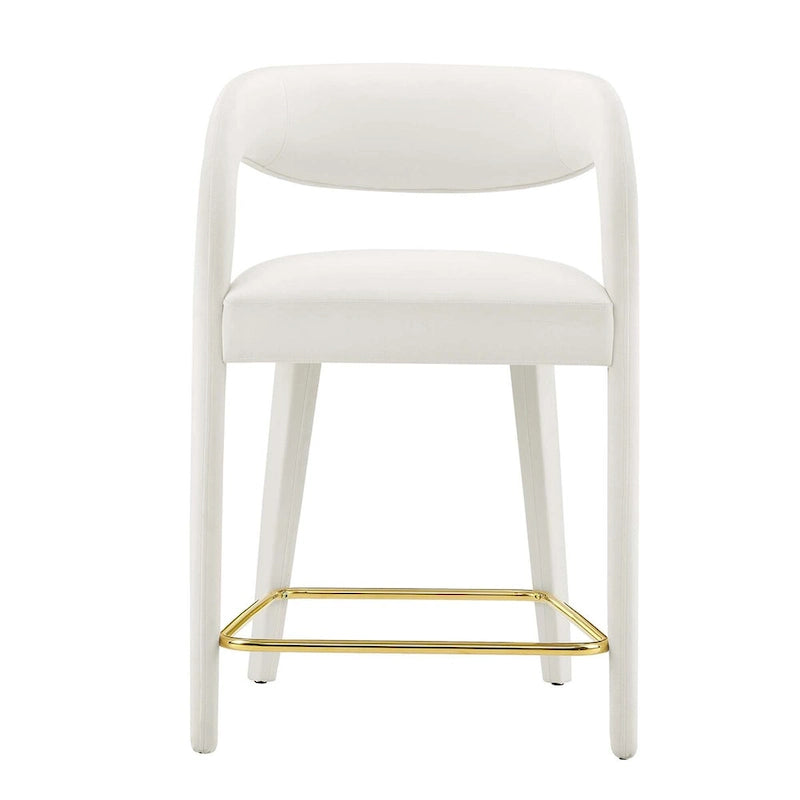 Ensemble de deux tabourets de comptoir en velours Pinnacle Performance