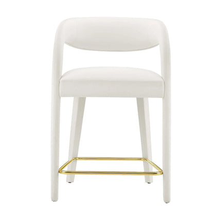 Ensemble de deux tabourets de comptoir en velours Pinnacle Performance