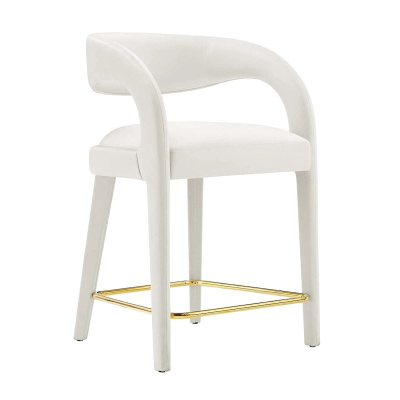 Ensemble de deux tabourets de comptoir en velours Pinnacle Performance