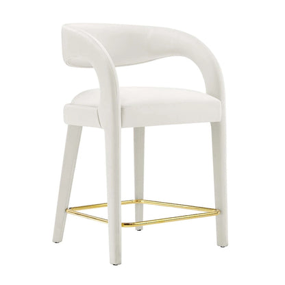 Ensemble de deux tabourets de comptoir en velours Pinnacle Performance
