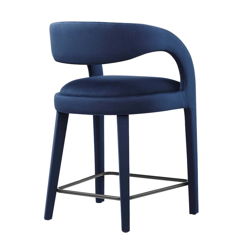 Ensemble de deux tabourets de comptoir en velours Pinnacle Performance