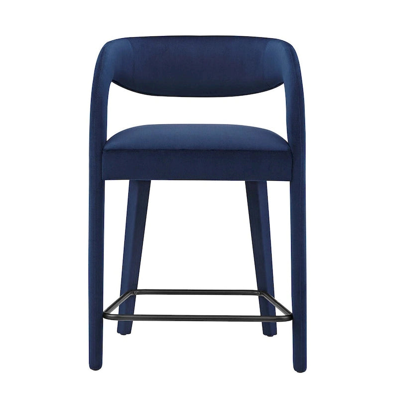 Ensemble de deux tabourets de comptoir en velours Pinnacle Performance