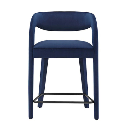 Ensemble de deux tabourets de comptoir en velours Pinnacle Performance