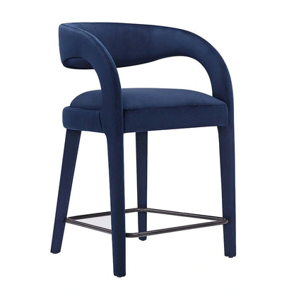 Ensemble de deux tabourets de comptoir en velours Pinnacle Performance