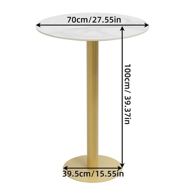 Table haute ronde de bar/pub/restaurant pour commerces et cafés.
