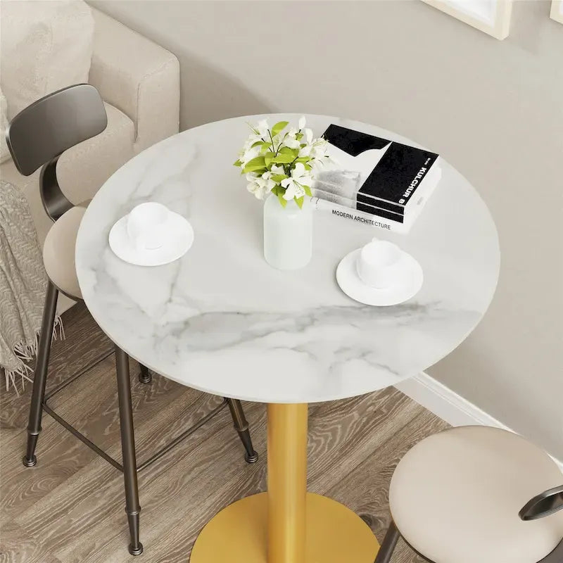 Table haute ronde de bar/pub/restaurant pour commerces et cafés.