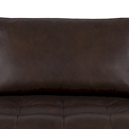 Canapé d'angle droit Poly &amp; Bark Napa 104,5 - Cuir italien pleine fleur véritable