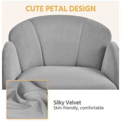 Chaise de bureau pivotante et roulante moderne Yaheetech, idéale pour le maquillage et le bureau à domicile.