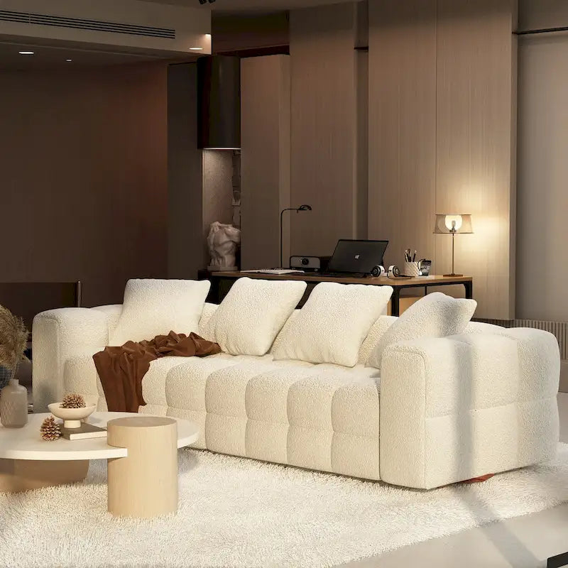 100.8  Teddy Velvet Sofa CouchModern Loveseat/Sofa/Couch with Armrest