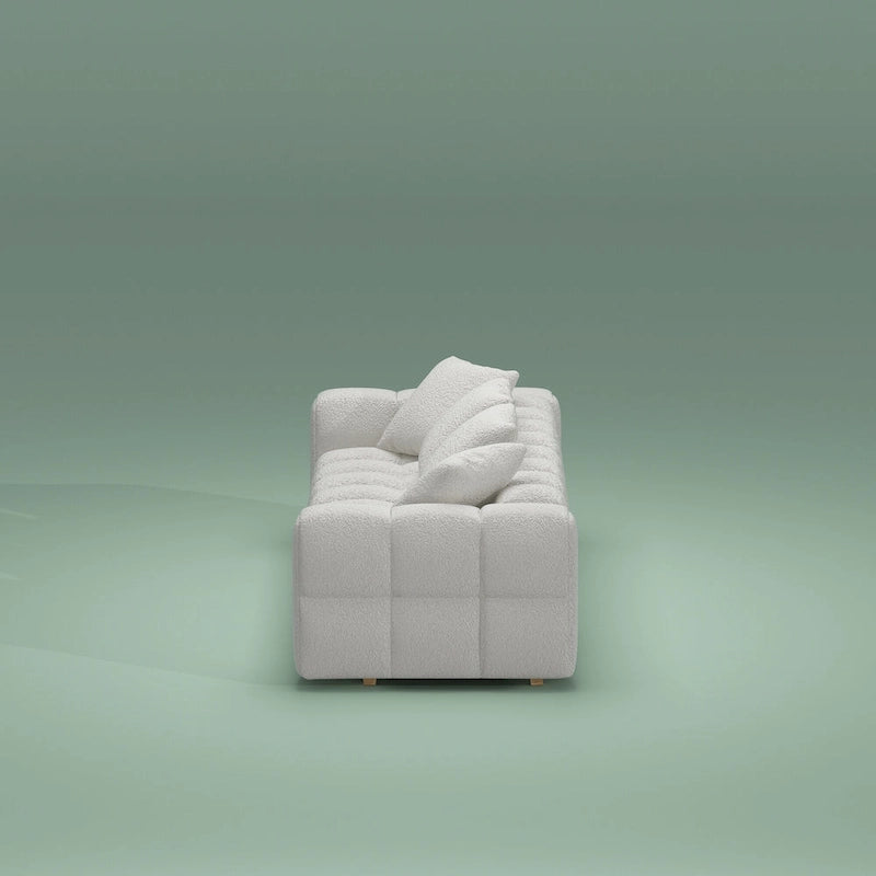Canapé Teddy Velvet 100.8, causeuse/canapé moderne avec accoudoirs