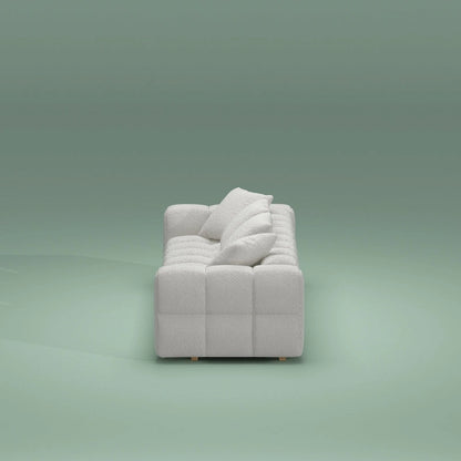 Canapé Teddy Velvet 100.8, causeuse/canapé moderne avec accoudoirs