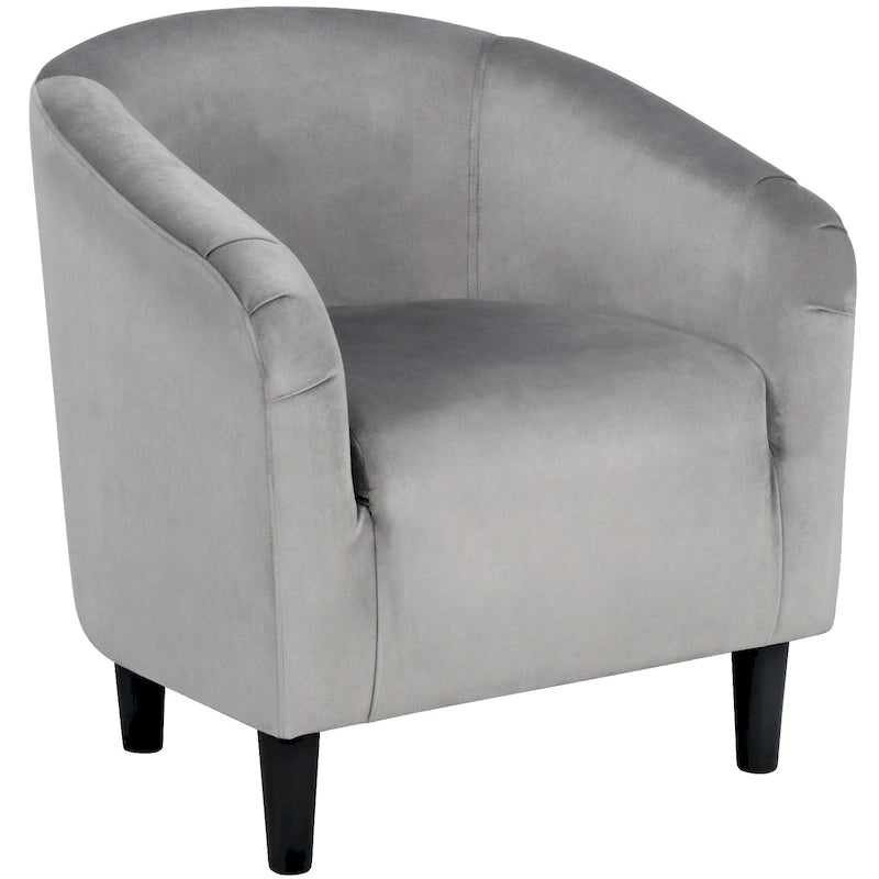 Fauteuil club Yaheetech avec accoudoirs décoratifs, style contemporain