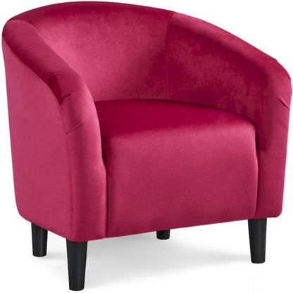 Fauteuil club Yaheetech avec accoudoirs décoratifs, style contemporain
