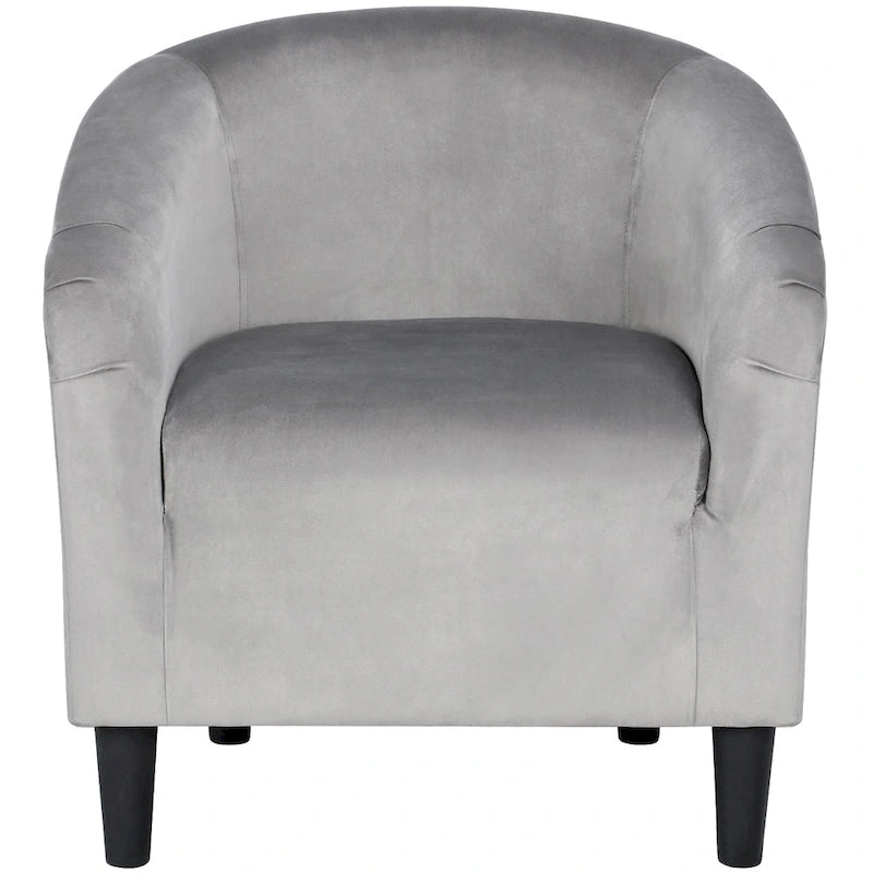 Fauteuil club Yaheetech avec accoudoirs décoratifs, style contemporain
