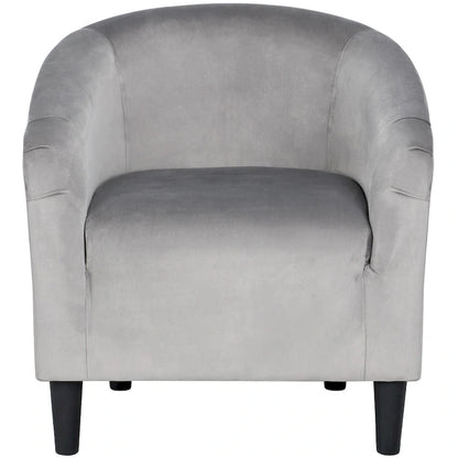 Fauteuil club Yaheetech avec accoudoirs décoratifs, style contemporain