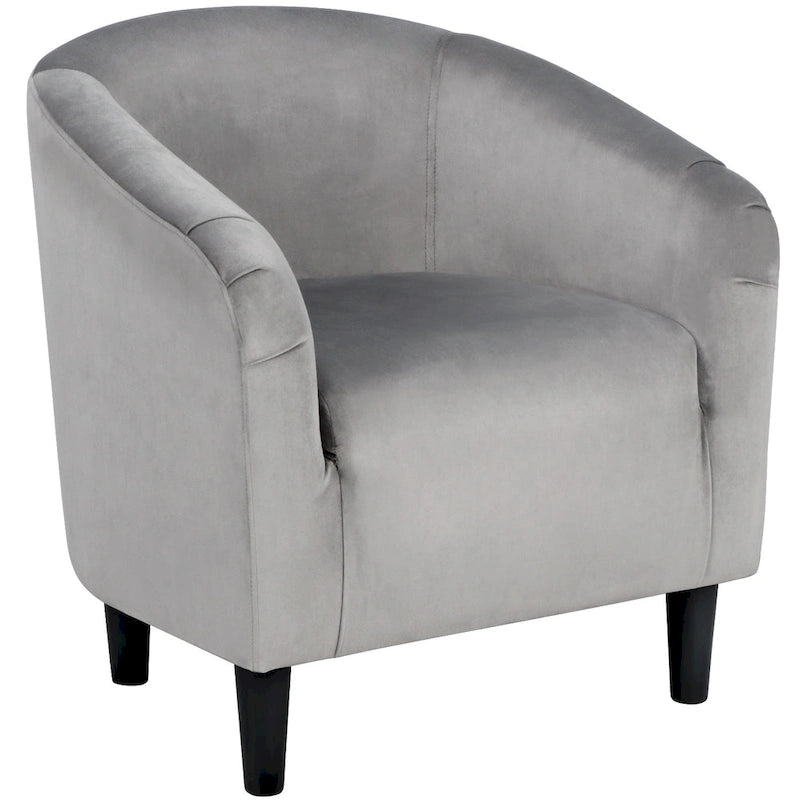 Fauteuil club Yaheetech avec accoudoirs décoratifs, style contemporain