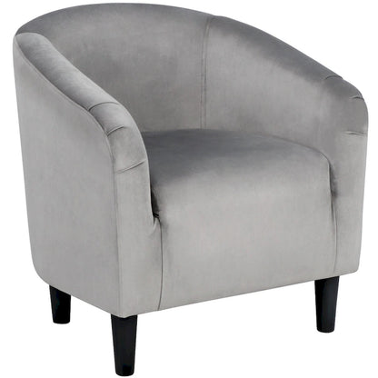 Fauteuil club Yaheetech avec accoudoirs décoratifs, style contemporain