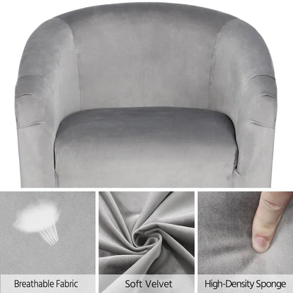Fauteuil club Yaheetech avec accoudoirs décoratifs, style contemporain