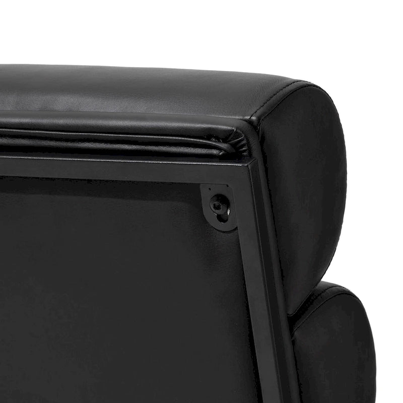 Fauteuil d'appoint moderne et confortable Glitzhome 26,75 po en cuir PU avec structure en métal