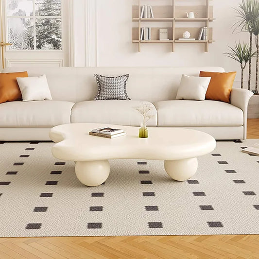 48  Modern Coffee Table, Cloud Shaped, Wood