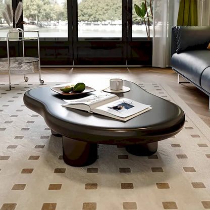 Table basse moderne de 48 pouces, en forme de nuage, en bois