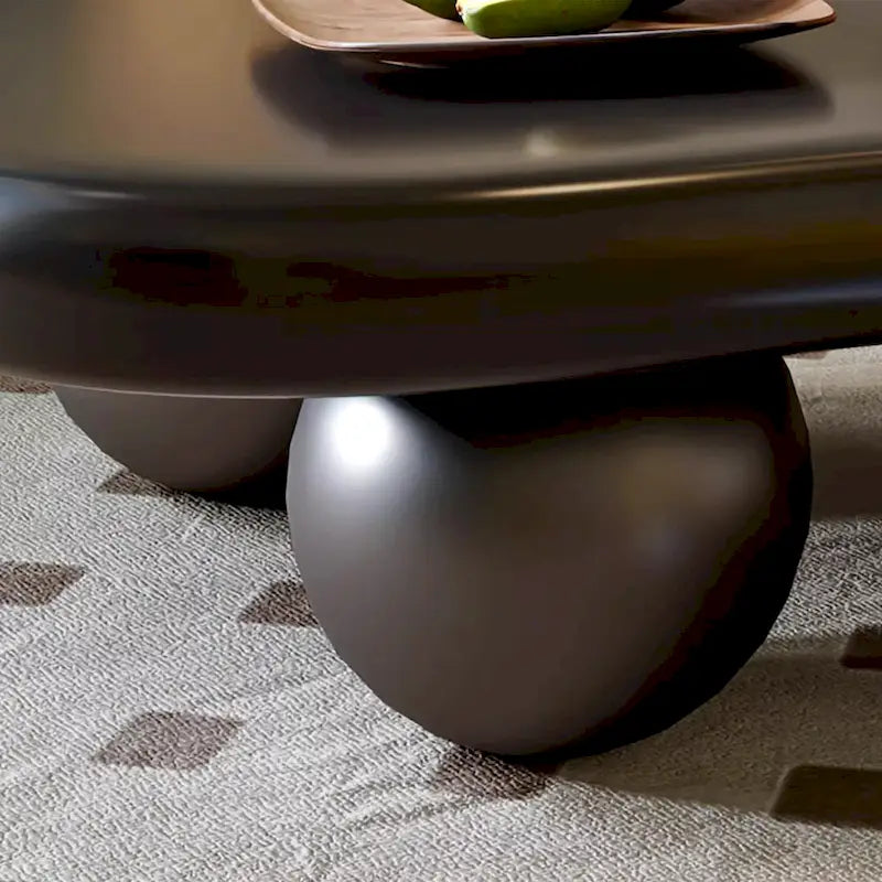 Table basse moderne de 48 pouces, en forme de nuage, en bois
