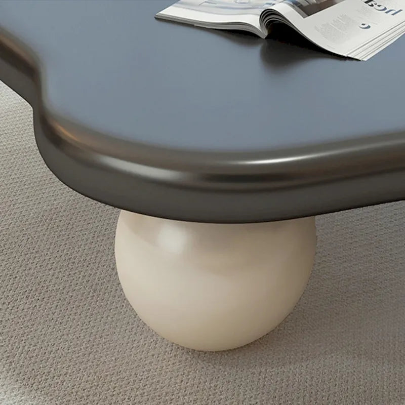 Table basse moderne de 48 pouces, en forme de nuage, en bois