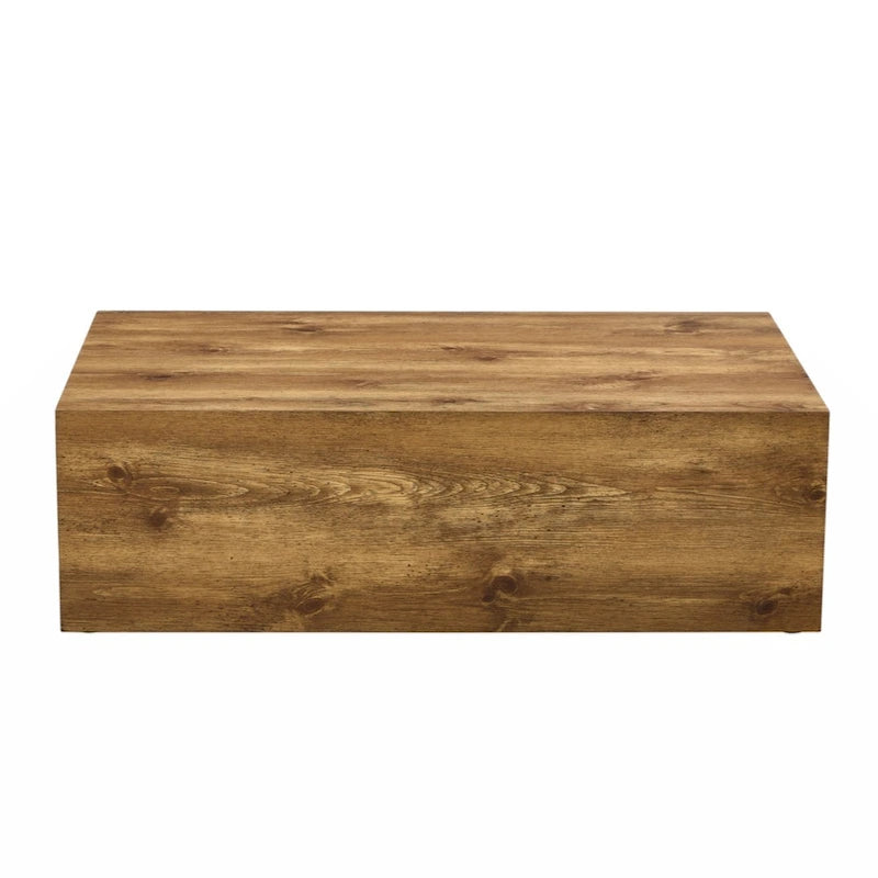 Table basse moderne en MDF avec motif imitation bois - design élégant et durable