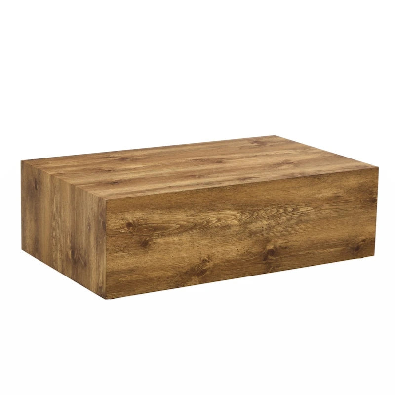 Table basse moderne en MDF avec motif imitation bois - design élégant et durable