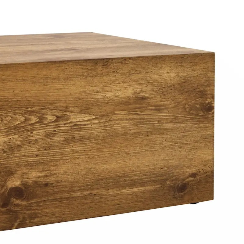 Table basse moderne en MDF avec motif imitation bois - design élégant et durable