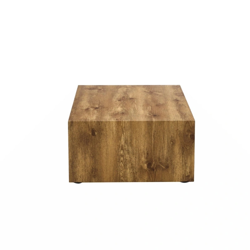 Table basse moderne en MDF avec motif imitation bois - design élégant et durable