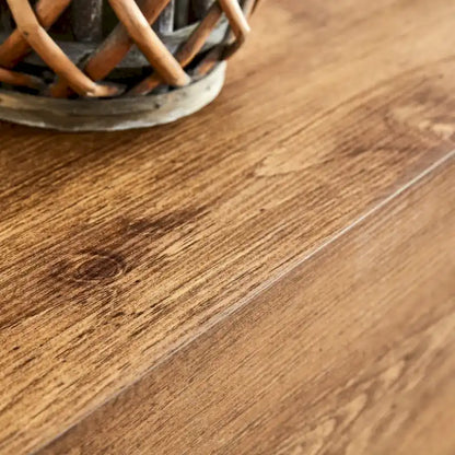 Table basse moderne en MDF avec motif imitation bois - design élégant et durable