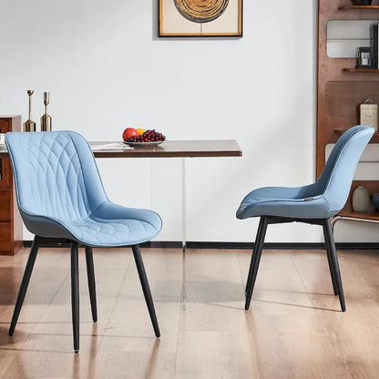 Ensemble de 2 chaises de salle à manger modernes rembourrées