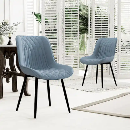Ensemble de 2 chaises de salle à manger modernes rembourrées