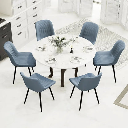 Ensemble de 2 chaises de salle à manger modernes rembourrées