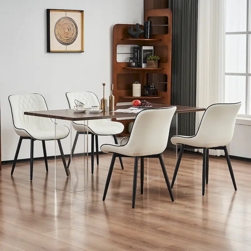 Ensemble de 2 chaises de salle à manger modernes rembourrées