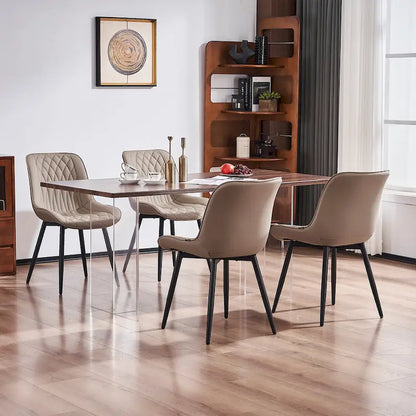 Ensemble de 2 chaises de salle à manger modernes rembourrées