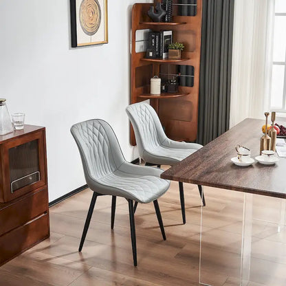 Ensemble de 2 chaises de salle à manger modernes rembourrées