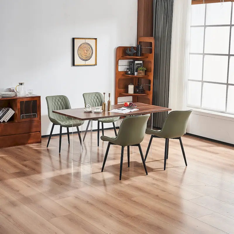 Ensemble de 2 chaises de salle à manger modernes rembourrées