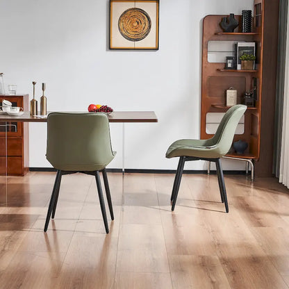 Ensemble de 2 chaises de salle à manger modernes rembourrées