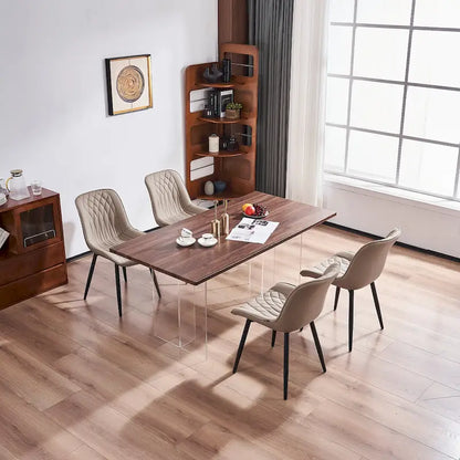 Ensemble de 2 chaises de salle à manger modernes rembourrées