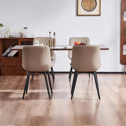 Ensemble de 2 chaises de salle à manger modernes rembourrées