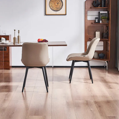Ensemble de 2 chaises de salle à manger modernes rembourrées