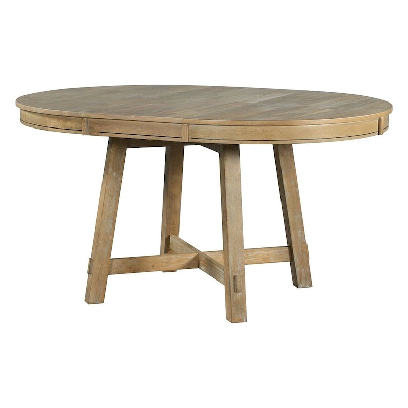 Ensemble de salle à manger de style campagnard 5 pièces avec table et 4 chaises extensibles