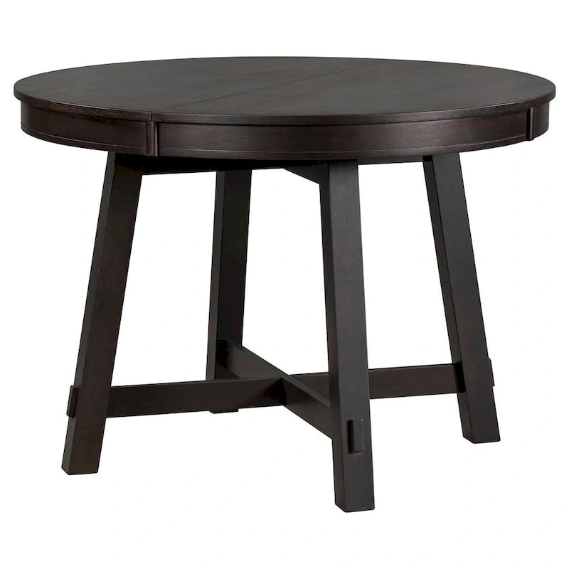 Ensemble de salle à manger de style campagnard 5 pièces avec table et 4 chaises extensibles