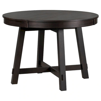 Ensemble de salle à manger de style campagnard 5 pièces avec table et 4 chaises extensibles