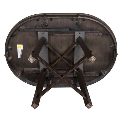 Ensemble de salle à manger de style campagnard 5 pièces avec table et 4 chaises extensibles