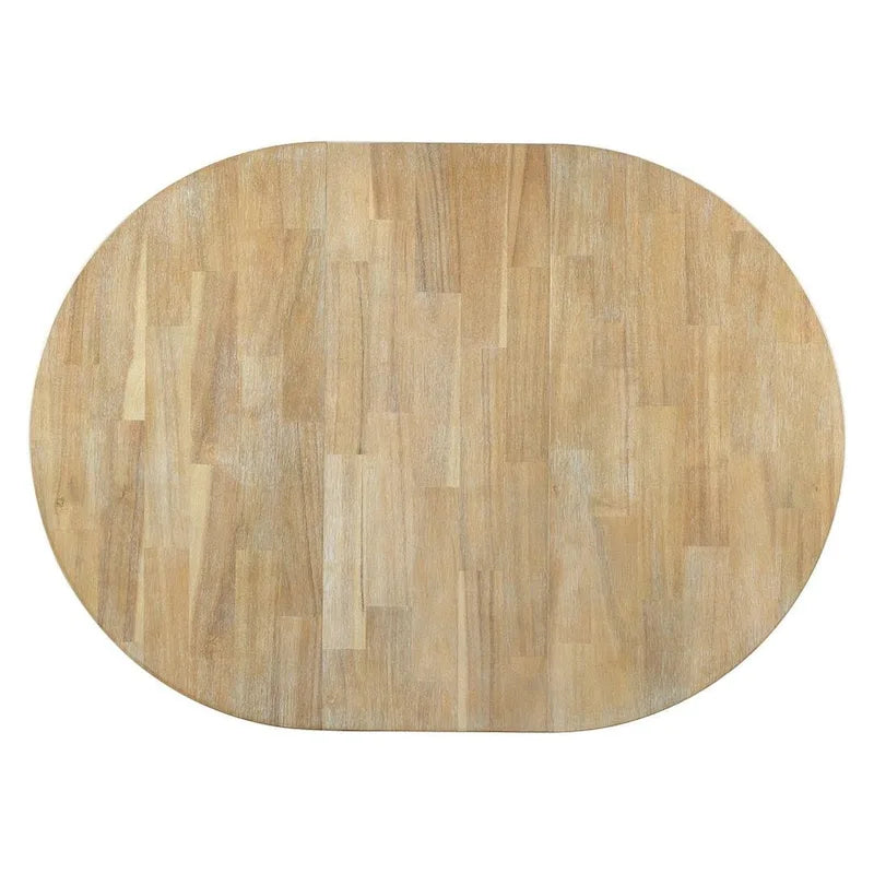 Ensemble de salle à manger de style campagnard 5 pièces avec table et 4 chaises extensibles