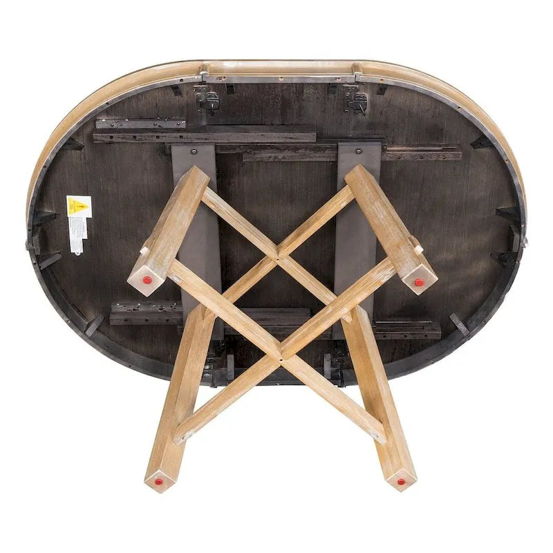 Ensemble de salle à manger de style campagnard 5 pièces avec table et 4 chaises extensibles