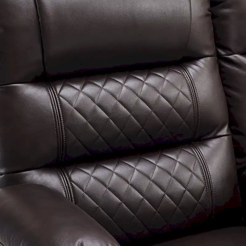 Canapé inclinable électrique MCombo, avec fonction chauffante et vibrante, ports USB et porte-gobelets PR622